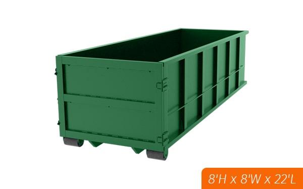 we offer flexible rental periods for our forty yard dumpsters, ranging from a few days to several weeks