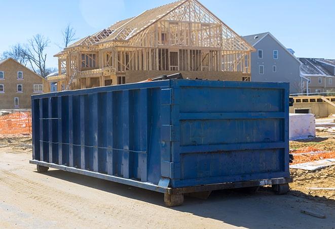 a view of the beautiful residential dumpsters at a housing complex